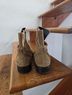 Tory Burch 100% Suede 100% Leather Brown Ankle Boots Size 9 - photo 5