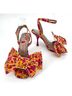 Betsey Johnson Floral Multi Color Heels Size 6 - photo 6