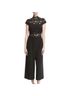 Alice + Olivia Black Jumpsuit Size 2 - photo 1
