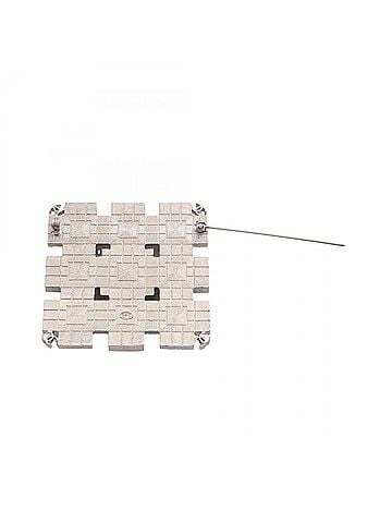 Chanel Chanel Coco Mark Square Brooch Accessory - Metal Crystal Women's Silver, Black, Clear (view 2)