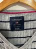 U.S. Polo Assn. 100% Cotton Stripes Gray Black Pullover Sweater Size M - photo 3