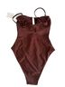 Caroline Constas Brown One Piece Swimsuit Size S - photo 2