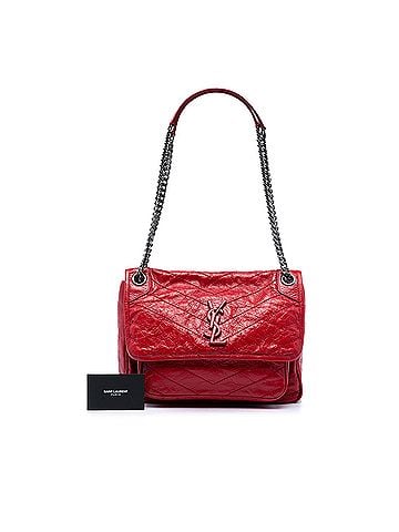 Saint Laurent Medium Crinkled Calfskin Niki (view 2)