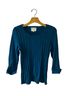 Debbie Morgan Blue Long Sleeve Blouse Size XL - photo 1