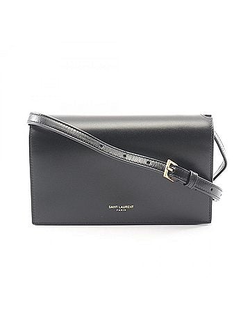 Yves Saint Laurent Yves Saint Laurent Saint Laurent Paris shoulder bag, handbag, leather, women's, black. (view 1)