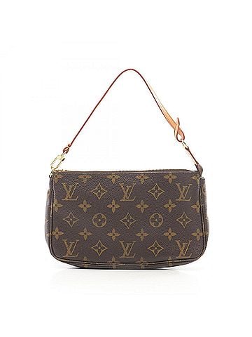 Louis Vuitton Louis Vuitton Pochette Accessoires Monogram Handbag, Coated Canvas Leather, Women's, Brown, M51980 (view 1)