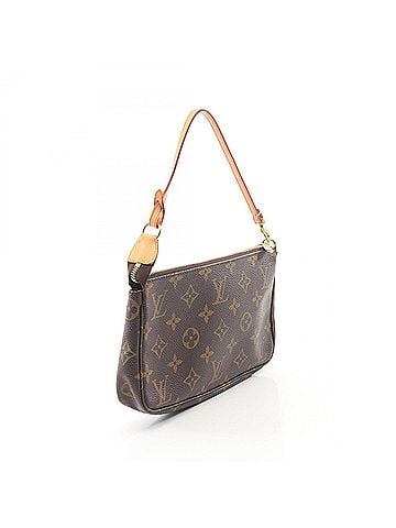 Louis Vuitton Louis Vuitton Pochette Accessoires Monogram Handbag, Coated Canvas Leather, Women's, Brown, M51980 (view 2)