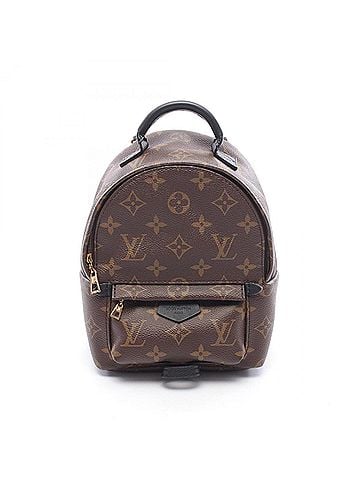 Louis Vuitton Louis Vuitton Palm Springs Mini Monogram Backpack/Handbag, Coated Canvas and Leather, Women's, Brown/Black, M41562 (view 1)