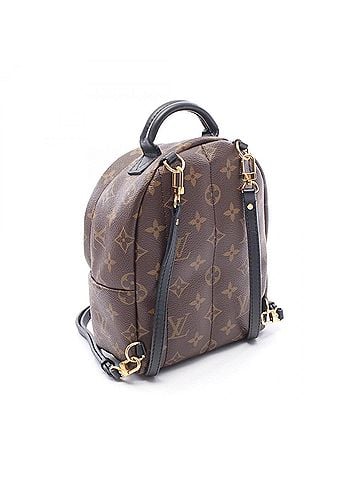 Louis Vuitton Louis Vuitton Palm Springs Mini Monogram Backpack/Handbag, Coated Canvas and Leather, Women's, Brown/Black, M41562 (view 2)