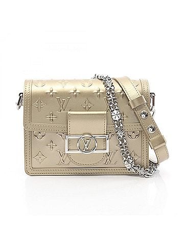 Louis Vuitton Louis Vuitton Dauphine Mini 2-Way Shoulder Bag/Handbag, Leather, Monogram Seal, Women's, Gold Tone (view 1)