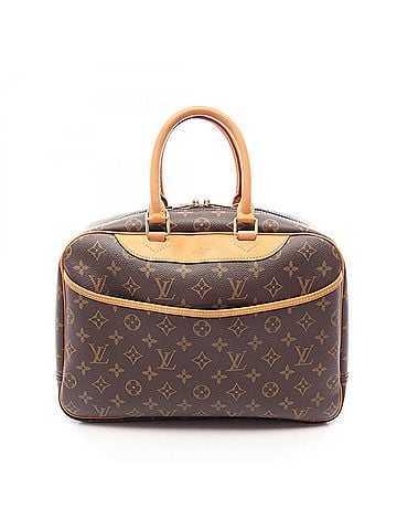 Louis Vuitton Louis Vuitton Deauville Bowling Vanity Monogram Handbag, Coated Canvas Leather, Women's, Brown, M47270 (view 1)