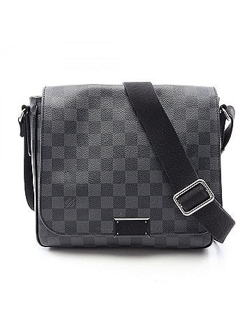 Louis Vuitton Louis Vuitton District PM Shoulder Bag/Handbag, Coated Canvas and Leather, Damier Graphite, Men's, Black, N41260 (view 1)