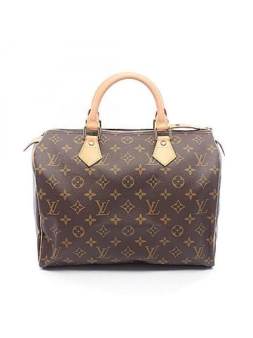 Louis Vuitton Louis Vuitton Speedy 30 Handbag, Coated Canvas and Leather, Monogram Pattern, Women's, Brown, M41526 (view 1)