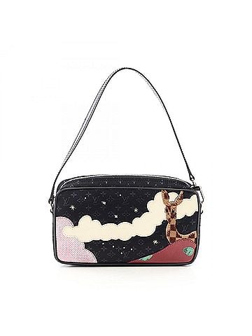 Louis Vuitton Louis Vuitton LOUIS VUITTON Contes de Fées Pochette Handbag, Fabric Leather Monogram Satin, Women's, Black/Multicolor M92275 (view 1)