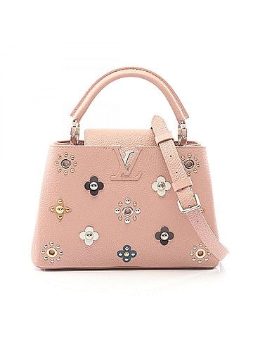 Louis Vuitton Louis Vuitton Capucines BB 2-Way Handbag, Leather, Taurillon Women's, Pink, M54310 (view 1)