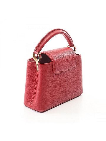 Louis Vuitton Louis Vuitton Capucines Mini 2-Way Handbag, Leather, Women's, Red, M56845 (view 2)