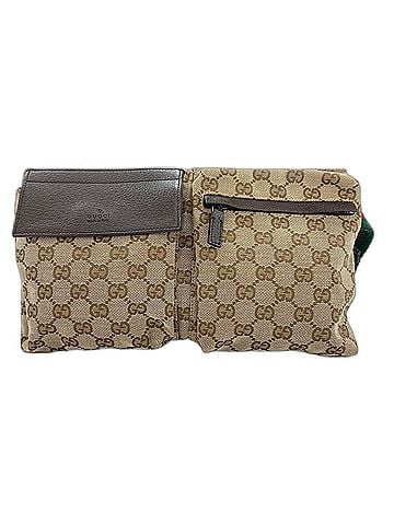 Gucci GUCCI Sherry Line Waist Bag/Body Bag, Beige (view 2)