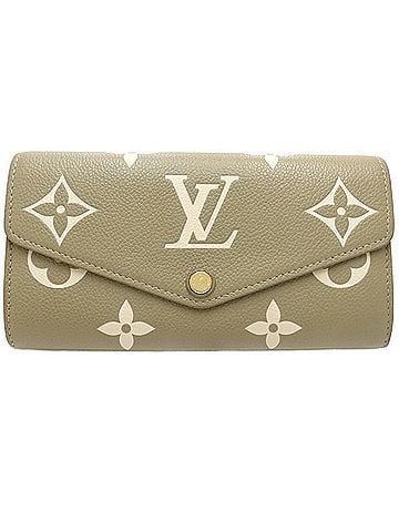 Louis Vuitton LOUIS VUITTON Louis Vuitton Monogram Empreinte Long Wallet M82516 Portefeuille Sarah NM Beige Women's 182246 (view 1)