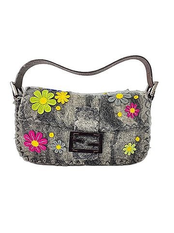 Fendi FENDI Mamma Bucket Handbag, Gray (view 1)