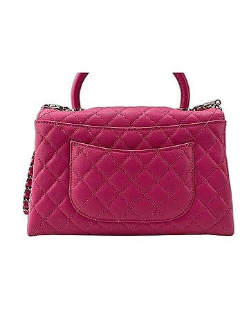 Chanel CHANEL Coco Handle Matelassé Handbag Pink (view 2)