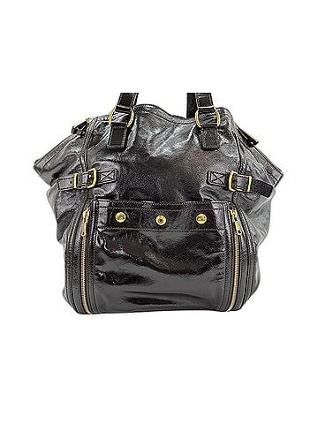 Yves Saint Laurent YVES SAINT LAURENT Downtown Shoulder Bag, Enamel Brown (view 1)