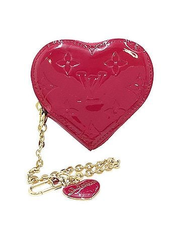 Louis Vuitton LOUIS VUITTON Louis Vuitton Vernis Wallet/Coin Case M90006 Portemonnaie Coeur Rose Indien Women's 182231 (view 2)
