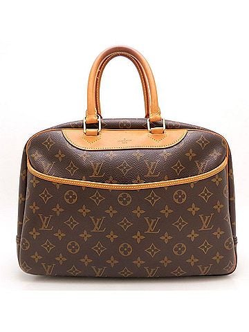Louis Vuitton LOUIS VUITTON Louis Vuitton Monogram Deauville M47270 Handbag Brown Women's 353400 (view 2)