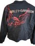 Harley Davidson 97% Cotton 3% Spandex 100% Polyester Black Red Jacket Size M - photo 2