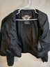 Harley Davidson 97% Cotton 3% Spandex 100% Polyester Black Red Jacket Size M - photo 5