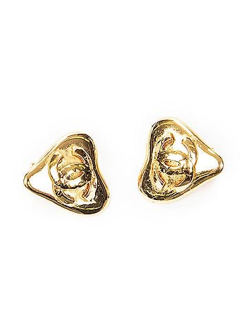 Chanel CC Heart Clip On Earrings (view 1)