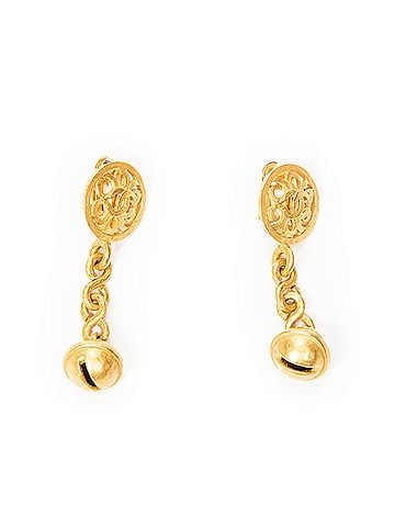 Chanel CC Bell Dangle Clip On Earrings (view 1)
