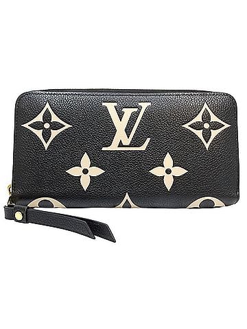 Louis Vuitton LOUIS VUITTON Louis Vuitton Monogram Bicolor Empreinte Long Wallet M80481 Zippy Black Beige Women's 182250 (view 1)