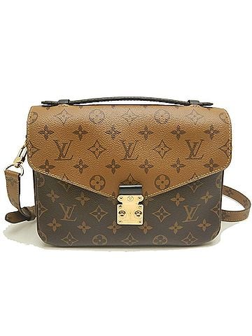 Louis Vuitton LOUIS VUITTON Louis Vuitton Monogram Reverse Pochette Metis MM M44876 Handbag Brown Women's 254037 (view 1)