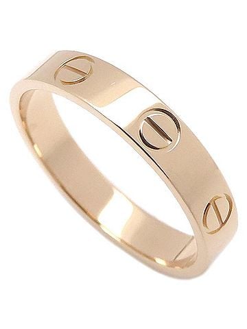 Cartier CARTIER Mini Love Ring, Size #53, 18K Pink Gold, Women's, B4085200 295824 (view 1)
