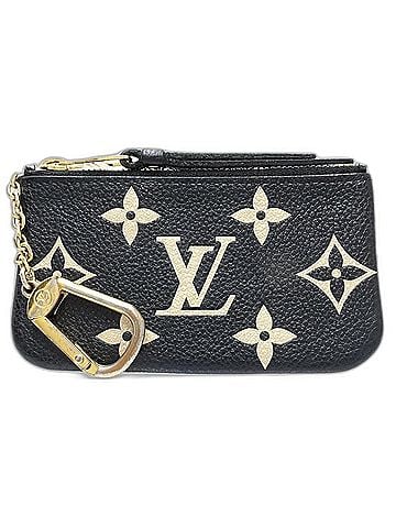 Louis Vuitton LOUIS VUITTON Louis Vuitton Wallet/Coin Case M80885 Pochette Clé Monogram Bicolor Empreinte Black Beige Women's 182189 (view 2)