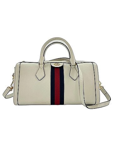 Gucci GUCCI Ophidia Handbag Boston Bag Leather White (view 1)