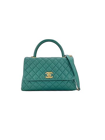 Chanel CHANEL Coco Handle S Handbag Green (view 1)