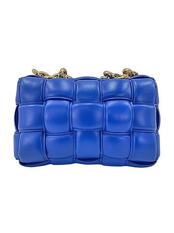 Bottega Veneta BOTTEGA VENETA Cassette Shoulder Bag, Leather, Blue (view 2)