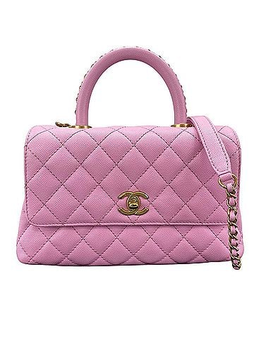 Chanel CHANEL Coco Handle Shoulder Bag Pink (view 1)