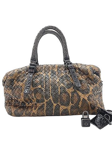 Bottega Veneta BOTTEGA VENETA Intrecciato Handbag Brown (view 1)