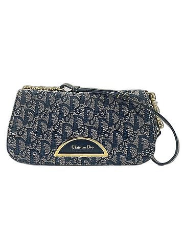 Christian Dior Christian Dior Maris Pearl Trotter Shoulder Bag, Navy (view 1)