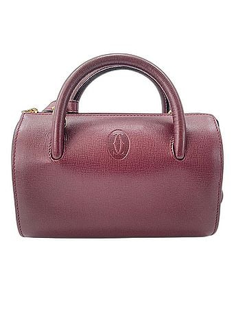 Cartier CARTIER handbag with shoulder strap, wine red (view 1)