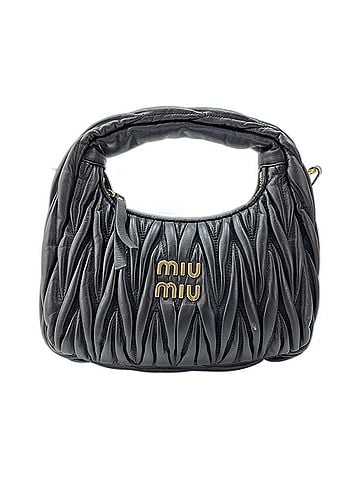 Miu Miu Miu Miu Miu Wonder Hobo Bag Shoulder Black (view 1)