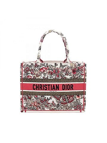 Christian Dior Christian Dior Dior BOOK TOTE Medium Tote Bag Handbag Canvas Women's White Pink Multicolor M1296ZRHQ_M884 (view 1)
