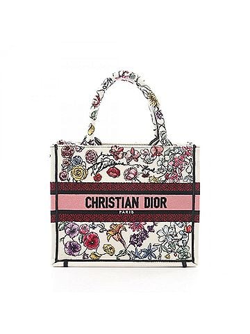 Christian Dior Christian Dior Dior Book Tote Small Florilegio Bag Handbag Canvas Women's White Multicolor M1265ZEMF (view 1)