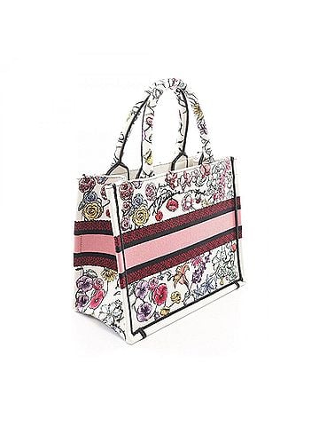 Christian Dior Christian Dior Dior Book Tote Small Florilegio Bag Handbag Canvas Women's White Multicolor M1265ZEMF (view 2)