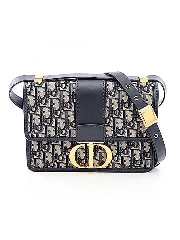 Christian Dior Christian Dior Dior 30 Montaigne Oblique Shoulder Bag/Handbag, Canvas and Leather, Women's, Beige/Navy, M9203UMOS (view 1)