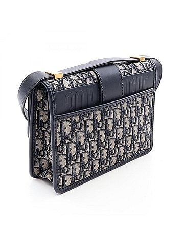 Christian Dior Christian Dior Dior 30 Montaigne Oblique Shoulder Bag/Handbag, Canvas and Leather, Women's, Beige/Navy, M9203UMOS (view 2)