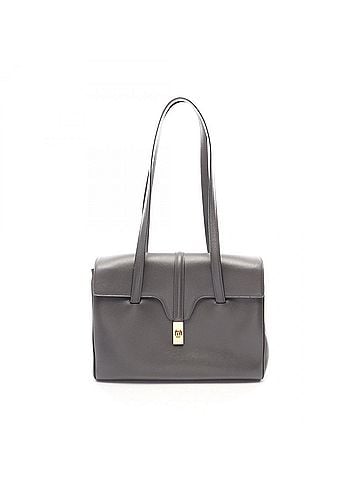 Céline Celine Medium Soft 16 Seize Handbag Shoulder Bag Leather Women's Gray (view 1)