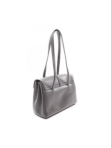 Céline Celine Medium Soft 16 Seize Handbag Shoulder Bag Leather Women's Gray (view 2)